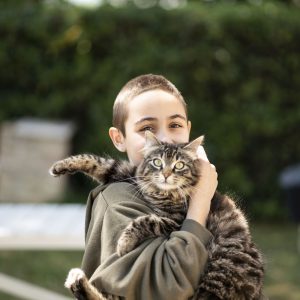 Emma con gatto